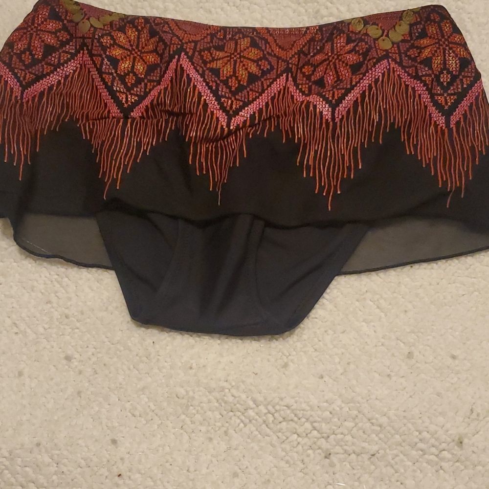 Gottex womens 8 black & pink swimsuit bottom ONLY